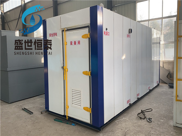 Integrated sewage treatment equipment for decorative panels